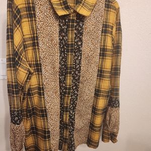 Gimmicks by BKE-  Button down the front long sleeve shirt